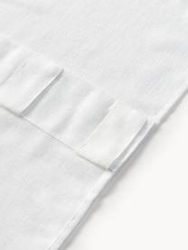Rideaux semi-transparents avec pattes cachées Ibiza, 2 pièces, 100 % polyester, Blanc, larg. 135 x long. 260 cm