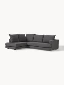 Ecksofa Tribeca, Bezug: 100 % Polyester Der hochw, Gestell: Massives Kiefernholz, FSC, Webstoff Anthrazit, B 274 x T 192 cm, Eckteil rechts