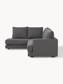 Ecksofa Tribeca, Bezug: 100 % Polyester Der hochw, Gestell: Massives Kiefernholz, FSC, Webstoff Anthrazit, B 274 x T 192 cm, Eckteil rechts