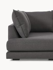 Ecksofa Tribeca, Bezug: 100 % Polyester Der hochw, Gestell: Massives Kiefernholz, FSC, Füße: Massives Buchenholz, lack, Webstoff Anthrazit, B 274 x T 192 cm, Eckteil rechts