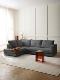 Ecksofa Tribeca, Bezug: 100 % Polyester Der hochw, Gestell: Massives Kiefernholz, FSC, Füße: Massives Buchenholz, lack, Webstoff Anthrazit, B 274 x T 192 cm, Eckteil rechts