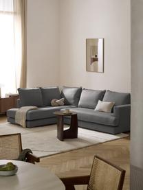 Ecksofa Tribeca, Bezug: 100 % Polyester Der hochw, Gestell: Massives Kiefernholz, Füße: Massives Buchenholz, lack, Webstoff Anthrazit, B 274 x T 192 cm, Eckteil links