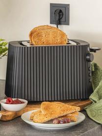 Toaster Plissé, Thermoplastisches Harz, Schwarz, B 34 x T 19 cm