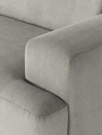 Cord-Sofa Melva (4-Sitzer), Bezug: Cord (92 % Polyester, 8 %, Gestell: Massives Kiefernholz, Spe, Cord Grau, B 319 x T 101 cm