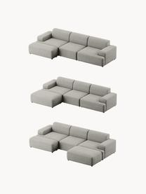 Cord-Sofa Melva (4-Sitzer), Bezug: Cord (92 % Polyester, 8 %, Gestell: Massives Kiefernholz, Spe, Cord Grau, B 319 x T 101 cm