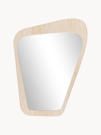 Espejo de pared May, Parte trasera: tablero de fibras de dens, Espejo: cristal, Madera clara, beige, An 41 x Al 55 cm