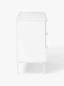 Commode en bois Elona, Blanc, larg. 100 x haut. 80 cm