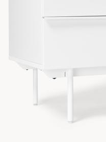 Commode en bois Elona, Blanc, larg. 100 x haut. 80 cm