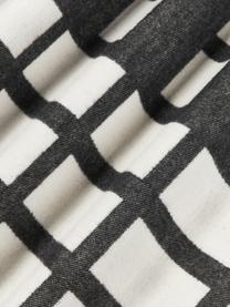 Funda de cojín algodón Contemporary, 100% algodón, Off White, gris antracita, An 60 x L 60 cm