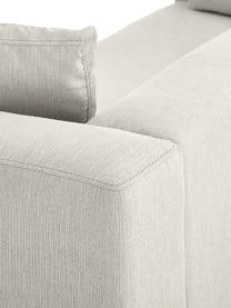 Sofa Carrie (2-Sitzer) mit Metall-Füßen, Bezug: Polyester 50.000 Scheuert, Gestell: Spanholz, Hartfaserplatte, Füße: Metall, lackiert, Webstoff Hellgrau, B 176 x T 86 cm