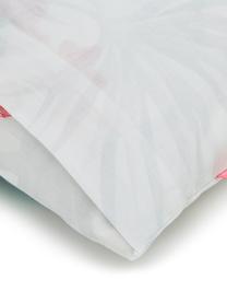 Set lenzuola in cotone ranforce Tropic, Tessuto: Renforcé Numero di fili 1, Bianco, multicolore, 240 x 270 cm + 2 federe 50 x 75 cm