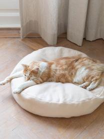 Katzenbett Donut, Bezug: 70 % Baumwolle, 15 % Poly, Hellbeige, Ø 60 x H 12 cm