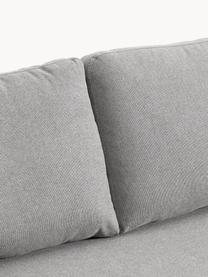 Schlafsofa Luna (3-Sitzer) mit Matratze, Bezug: 100 % Polyester Der strap, Gestell: Massives Buchenholz, Schi, Füße: Metall, galvanisiert Dies, Webstoff Grau, B 270 x T 184 cm, Eckteil rechts