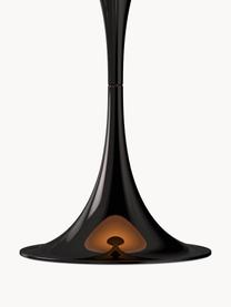 Lampa stołowa LED z funkcją przyciemniania Panthella, W 34 cm, Stelaż: aluminium powlekane, Czarna stal, Ø 25 x 34 cm