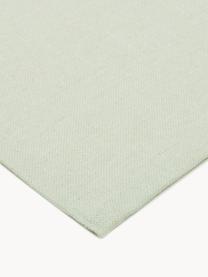 Runner Riva, 55% cotone, 45% poliestere

Il materiale utilizzato in questo prodotto è testato per le sostanze nocive e certificato secondo lo STANDARD 100 by OEKO-TEX® 14.HIN.40536 HOHENSTEIN HTTI, Verde chiaro, Larg. 40 x Lung. 150 cm