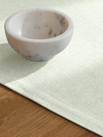 Chemin de table Riva, 55 % coton, 45 % polyester

Le matériau est certifié STANDARD 100 OEKO-TEX®, 14.HIN.40536, HOHENSTEIN HTTI, Vert sauge, larg. 40 x long. 150 cm