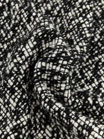 Housse de coussin 45x45 tissu bouclé Bounce, Noir, blanc, larg. 45 x long. 45 cm