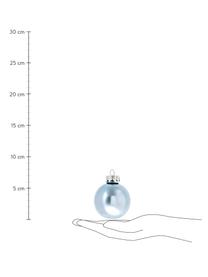 Bolas de Navidad Evergreen, Ø 6 cm, 10 uds., Azul hielo, Ø 6 cm