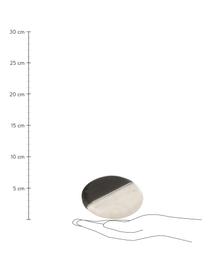 Nápojové podtácky z mramoru Mandi, 6 ks, Mramor, Černá, bílá, mramorovaná, stříbrná, Ø 10 cm