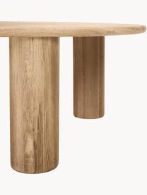 Mesa de centro redonda de roble Didi, Madera de roble maciza aceitada, Madera de roble, Ø 80 cm