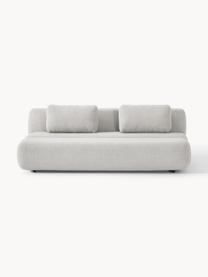 Teddy-Schlafsofa Caterpillar (3-Sitzer), Bezug: Teddy (100 % Polyester) D, Teddy Hellgrau, B 203 x T 128 cm