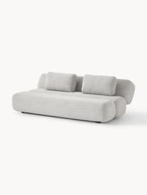 Teddy-Schlafsofa Caterpillar (3-Sitzer), Bezug: Teddy (100 % Polyester) D, Teddy Hellgrau, B 203 x T 128 cm