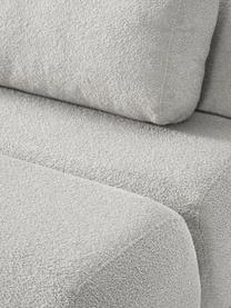 Teddy-Schlafsofa Caterpillar (3-Sitzer), Bezug: Teddy (100 % Polyester) D, Teddy Hellgrau, B 203 x T 128 cm