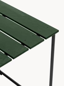 Tavolino da giardino fatto a mano Ocean, Struttura: acciaio riciclato, rivest, Verde scuro, nero, Larg. 79 x Alt. 74 cm