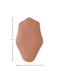 Vassoio decorativo color terracotta Cloud, Metallo rivestito, Rosso terracotta, Larg. 41 x Prof. 26 cm