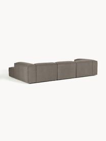 Modulares Ecksofa Lennon aus Bouclé, Bezug: Bouclé (100 % Polyester) , Gestell: Massives Kiefernholz, Spe, Bouclé Greige, B 327 x T 180 cm, Eckteil links