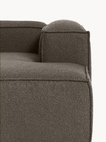 Narożna sofa modułowa Bouclé Lennon, Tapicerka: Bouclé (100% poliester) D, Stelaż: lite drewno sosnowe, skle, Nogi: tworzywo sztuczne Ten pro, Greige Bouclé, S 327 x G 180 cm, lewostronna