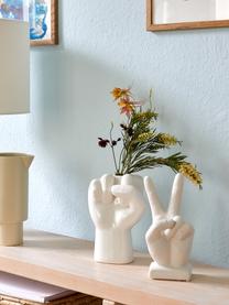 Decoratief object Hand, Keramiek, Wit, B 10 cm x H 22 cm