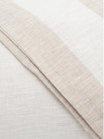 Parure copripiumino in lino Altana, Beige, crema, 250 x 260 cm + 2 federe 50 x 80 cm