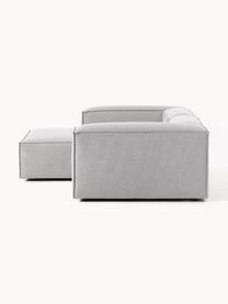 Modulares Ecksofa Lennon, Bezug: 100 % Polyester Der strap, Gestell: Massives Kiefernholz, Spe, Füße: Kunststoff Dieses Produkt, Webstoff Grau, B 238 x T 180 cm, Eckteil links