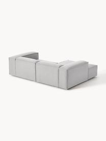 Modulares Ecksofa Lennon, Bezug: 100 % Polyester Der strap, Gestell: Massives Kiefernholz, Spe, Füße: Kunststoff Dieses Produkt, Webstoff Grau, B 238 x T 180 cm, Eckteil links