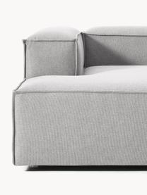 Modulares Ecksofa Lennon, Bezug: 100 % Polyester Der strap, Gestell: Massives Kiefernholz, Spe, Füße: Kunststoff Dieses Produkt, Webstoff Grau, B 238 x T 180 cm, Eckteil links