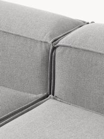 Modulares Ecksofa Lennon, Bezug: 100 % Polyester Der strap, Gestell: Massives Kiefernholz, Spe, Füße: Kunststoff Dieses Produkt, Webstoff Grau, B 238 x T 180 cm, Eckteil links