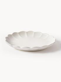 Snídaňové talíře Sabina, 4 ks, Kamenina, Tlumeně bílá, Ø 21 cm