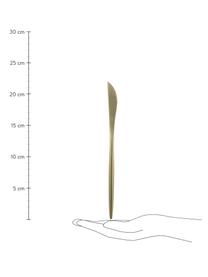 Messingkleurige bestekset Faina in mat, 6 personen (24-delig), Gecoat edelstaal 18/0, Messingkleurig, Set met verschillende formaten