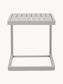 Table d'appoint de jardin Konnor, Aluminium, revêtement par poudre, Beige clair, mat, larg. 45 x haut. 45 cm