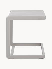 Table d'appoint de jardin Konnor, Aluminium, revêtement par poudre, Beige clair, mat, larg. 45 x haut. 45 cm