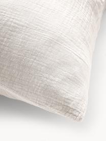 Funda de almohada de muselina Odile, Beige claro, An 45 x L 110 cm