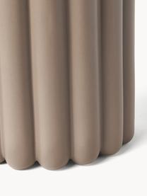 Cache-pot Mist, larg. 27 cm, Céramique, Taupe, mat, Ø 19 x haut. 27 cm