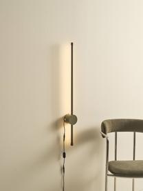 Dimbare LED wandlamp Aliso, Lamp: aluminium, gecoat, Olijfgroen, B 80 x H 8 cm