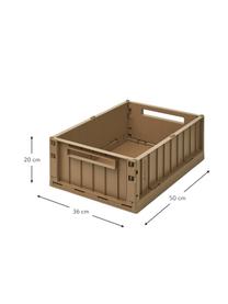 Klappbox Weston, >30% Recyceltes Kunststoff, Braun, B 50 x H 20 cm