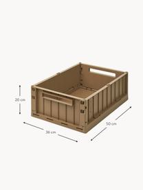 Pudełko Westona, 60% polipropylen z recyklingu, 40% polipropylen, Brązowy, S 50 x W 20 cm