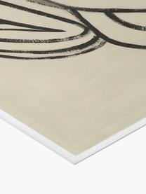 Poster Waiting by Sofia Lind x The Poster Club, Beige, Schwarz, B 70 x H 50 cm