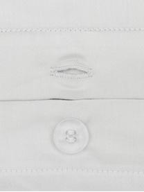 Baumwollsatin-Kissenbezug Premium in Hellgrau mit Stehsaum, 50 x 70 cm, Webart: Satin, leicht glänzend Fa, Hellgrau, B 50 x L 70 cm