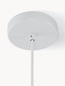 Lampada da soffitto in bambù Salma, Paralume: tessuto, legno di bambù, , Baldacchino: metallo, Bianco, legno chiaro, Ø 35 x Alt. 35 cm