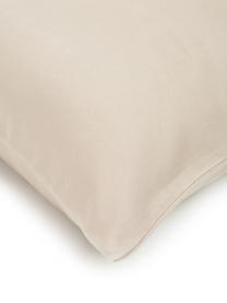 Baumwollsatin-Kopfkissenbezüge Comfort in Beige, 2 Stück, Webart: Satin Fadendichte 250 TC,, Taupe, B 40 x L 80 cm